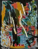 Karel Appel, Along the Line of the Steepest Slope, 1995, Öl auf Leinwand