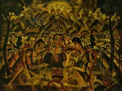 Josef Kölschbach, Schachspieler, Um 1917/18, Öl auf Leinwand