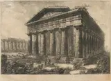 Neptunstempel in Paestum by Giovanni Battista Piranesi, Radierung auf Papier, sold Jan 2024