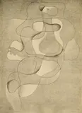 Willi Baumeister, Linienfigur, 1934, Lithografie auf Velin