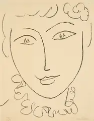 Henri Matisse, Aus: La Pompadour, 1951, Lithografie auf Velin