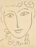 Aus: La Pompadour by Henri Matisse, 1951, Lithografie auf Velin, sold Jan 2024