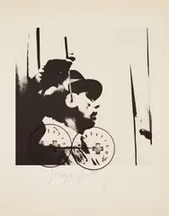 L'udito by Joseph Beuys, 1974, Offset auf Bütten, sold Sep 2023