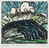 Eberhard Viegener, Sauerland. Gewitterwolken über Bergen