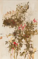 Hubert Berke, "früher Tag", 1959, Mischtechnik auf Leinwand