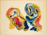 Ohne Titel by Karel Appel, 1959, Farblithografie auf BFK RIVES (Wasserzeichen), sold Nov 2023