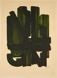 Pierre Soulages, Eau-forte VIII, 1957, Farbradierung auf BFK RIVES (Wasserzeichen)