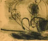 Walter Stöhrer, Ohne Titel, 1962, Farbradierung auf Werkdruckpapier