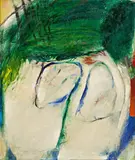 Horst Antes, "Figur grün-weiß"