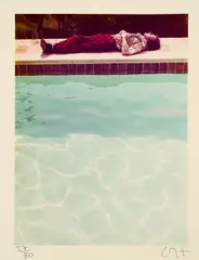 David Hockney, Yves-Marie asleep (Aus: Twenty Photographic Pictures), 1975, C-Print auf Kodak