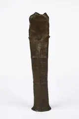 Kleine stehende Hülle by Lothar Fischer, 1974, Bronze, braun patiniert, sold Oct 2023