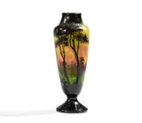 Cristallerie Daum, VASE MIT AUENLANDSCHAFT