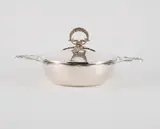 Christofle, Servierschüssel mit seitlichen Handhaben, Nach 1935, Silber