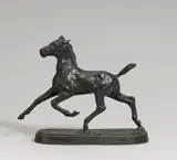 Albert Hinrich Hussmann, Trabendes Fohlen, Bronze, braun patiniert