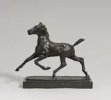 Albert Hinrich Hussmann, Trabendes Fohlen, Bronze, braun patiniert