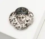 René Lalique, Jugendstil Gürtelschließe mit weiblichem Maskaron