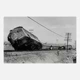 Enrique Metinides, Untitled (Tren de pasajeros descarrilado en la carretera, México-Toluca), 1970, C-print