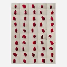 Erwin Wurm, Ohne Titel (Rote Pullover), 2000-2003, C-print collage