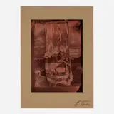 Rock Formation from Mono Lake (from the California Series) by Edmund Teske, 1971, composite gelatin silver duotone solarized print, sold Dec 2023