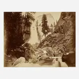 Carleton E. Watkins and Isaiah Taber, 87. The Vernal Falls, 343 feet, Yosemite, Cal., mammoth plate albumen print