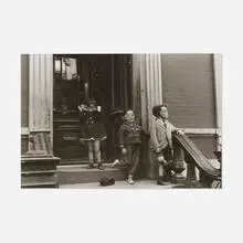 Helen Levitt, N.Y. (Three Kids with Masks), gelatin silver print