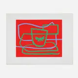Josef Zenk, Butterfly, screenprint in colors