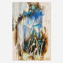 Joseph Meierhans, Abstract Composition, acrylic on Masonite