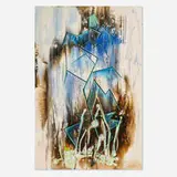 Joseph Meierhans, Abstract Composition, acrylic on Masonite
