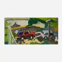 Clintel Steed, Portrait of Cars, oil on panel
