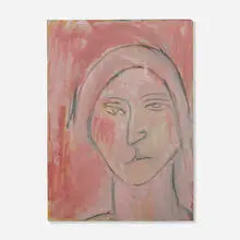 James Lechay, Portrait, oil on canvas