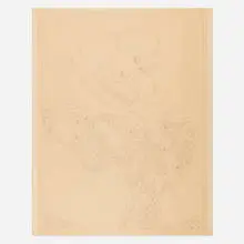 Masami Teraoka, Study for Woman and Iris, 1974, pencil and ink on tracing paper