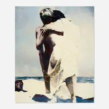 Balcomb Greene, Two Figures, 1970, oil on canvas