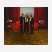 Michael Harrington, Red and Gold, 2005, oil on canvas