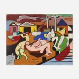 Joseph 'Jo' Lambert Cain, Persons on Pier, c. 1948, oil on canvas