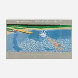 David Hockney, Australian National Gallery poster, 1982, offset lithograph in colors