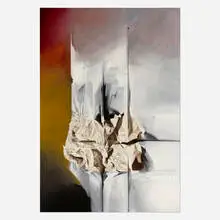 Emilio Machado, Pagina de las palabras sin sentido, 1990, oil on canvas