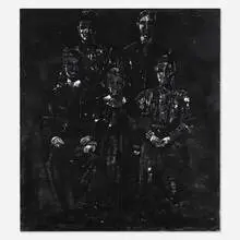 Michael Lukas, Untitled, 2013, oil and carbon dust on canvas