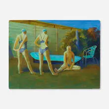 Benjamin Senior, Nocturne, 2011, egg tempera on linen on aluminum