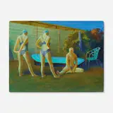 Benjamin Senior, Nocturne, 2011, egg tempera on linen on aluminum