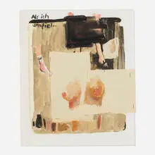 Birgit Brenner, When I Fell Down, 2013, collage, watercolor, staples