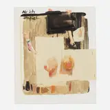 Birgit Brenner, When I Fell Down, 2013, collage, watercolor, staples