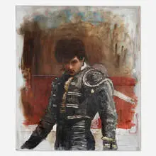 Torero 4 by Axel Geis, 2010, oil on canvas, sold Nov 2023