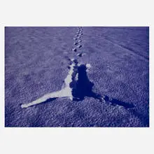 Antony Gormley, Snowfall, 2002, offset lithograph in colors on wove paper