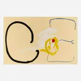 Joseph Amar, Abstract Forms, 1978, mixed media on paper