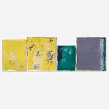 Michiel Ceulers, Saturn Devouring His Children (The idea of art vampirism in its most exemplary form) (quadriptych), 2012, mixed media on canvas in artist-made cardboard frame