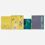 Michiel Ceulers, Saturn Devouring His Children (The idea of art vampirism in its most exemplary form) (quadriptych), 2012, mixed media on canvas in artist-made cardboard frame