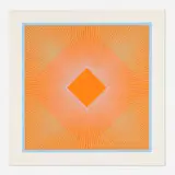 Richard Anuszkiewicz, Splendor of Orange, 1978, screenprint in colors