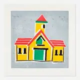 Donald Baechler, Hunan Palace, 2008, soft-ground etching and aquatint in colors