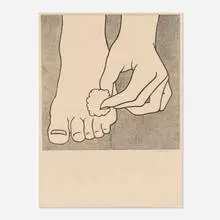 Roy Lichtenstein, Foot Medication, 1963, offset lithograph
