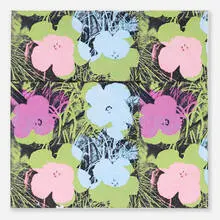Tom Dash, Flowers, 2017, collage on canvas